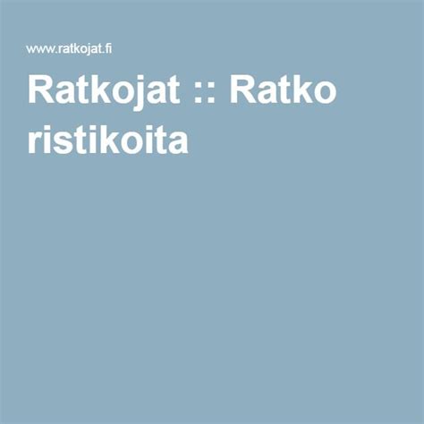 Ratkojat